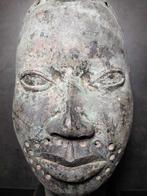 Prachtige grote Oba-hoofd - Bini - Nigeria (Zonder, Antiek en Kunst