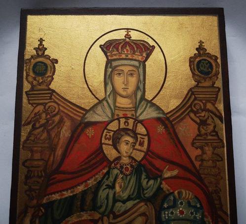 Icoon - wonderbaarlijk icoon van de Maagd Maria, Pantanassa,, Antiek en Kunst, Antiek | Boeken en Manuscripten