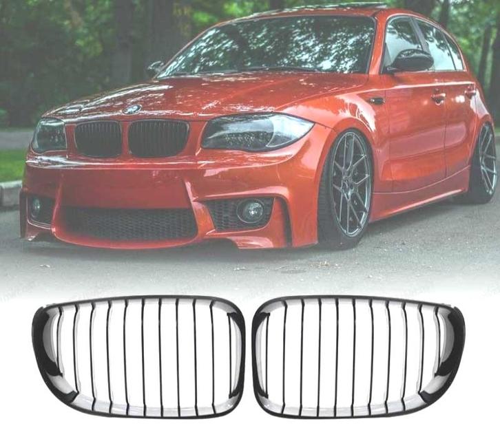 CALANDRES BMW E81 E87 E82 E88 07-11 LOOK 1M NOIR BRILLANT, Auto-onderdelen, Carrosserie, Verzenden