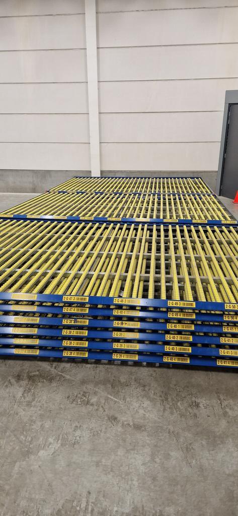 Doorrolstelling plateau 2700x2400 mm gebruikt, Zakelijke goederen, Kantoor en Winkelinrichting | Magazijn, Stelling en Opslag