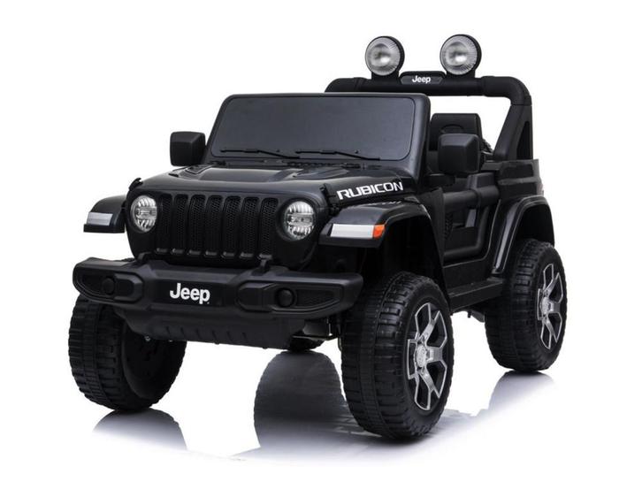 Jeep Wrangler Rubicon, 12 volt elektrische kinderauto, Leder, Kinderen en Baby's, Speelgoed | Buiten | Accuvoertuigen, Ophalen of Verzenden