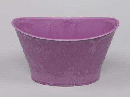 Bloempot Ovaal Soft Roze 22x15x12 cm, Huis en Inrichting, Woonaccessoires | Kunstplanten en Kunstbloemen, Nieuw