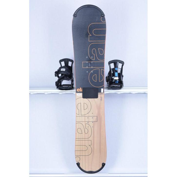 140 145 snowboard ELAN EXPLORE R, black/wood/orange, woodcor, Sport en Fitness, Snowboarden, Verzenden