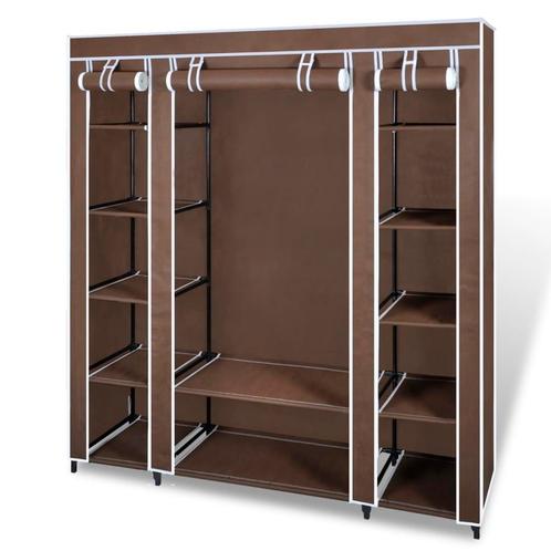 vidaXL Kledingkast met vakken en stangen 45x150x176 cm stof, Huis en Inrichting, Kasten | Kleerkasten, Nieuw, Verzenden