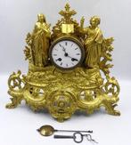 Figurale pendule - Messing, Zinklegering - 1850-1900, Antiek en Kunst