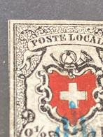 Zwitserland 1850 - 2 1/2 Rp. zwart/rood, POSTE LOCALE, met, Gestempeld