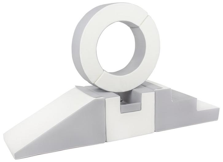 Foam blokken - met hoepel en glijbaan - 7 delig - grijs, Kinderen en Baby's, Speelgoed | Educatief en Creatief, Nieuw, Ophalen of Verzenden