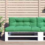 vidaXL Palletkussens 2 st stof groen, Huis en Inrichting, Woonaccessoires | Kussens, Verzenden, Nieuw
