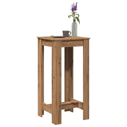 vidaXL Bartafel 51x50x103,5 cm bewerkt hout artisanaal, Huis en Inrichting, Tafels | Eettafels, Nieuw, Verzenden