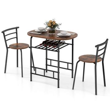 2dekans | Coast Keukentafel en Stoelenset voor 2 Personen – beschikbaar voor biedingen