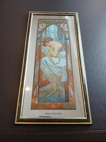 Spiegel (4) - Glas, Hout - Na Alphonse Mucha