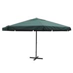 vidaXL Parasol Samos 500 cm aluminium groen, Verzenden, Nieuw
