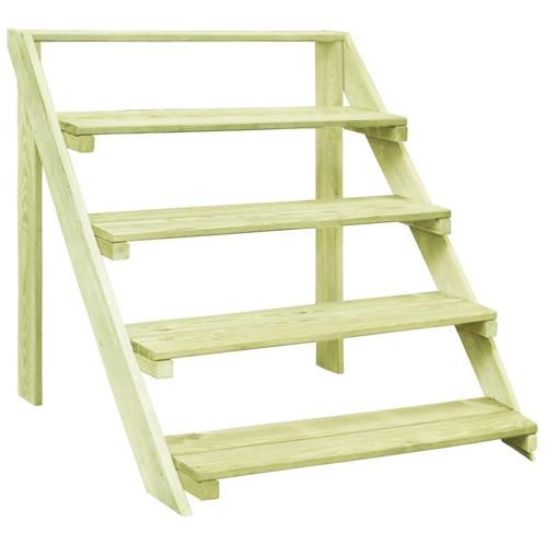 vidaXL Plantenstandaard 80x80x80 cm geïmpregneerd grenenhout, Tuin en Terras, Bloembakken en Plantenbakken, Nieuw, Verzenden