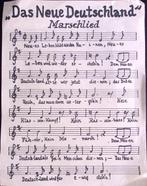 Marslied - Het nieuwe Duitsland (lijst optie), Verzamelen, Militaria | Tweede Wereldoorlog, Verzenden, Foto of Poster