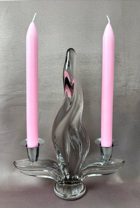 La Cristallerie de VANNES LE CHATEL - Candélabre - Cristal -, Antiquités & Art, Curiosités & Brocante