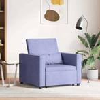 vidaXL Enkel Slaapbank met wielen Spijkerblauw 90 x 165 x 87, Verzenden, Nieuw