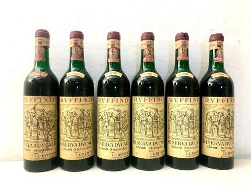 1958 Ruffino, Chianti Riserva Ducale - Toscane - 6 Flessen, Verzamelen, Wijnen