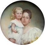 Carl Fröschl (1848 - 1934) - Portrait of mother and daughter