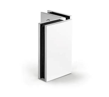 Glasklem Porto select 90° glas/glas - Chroom, Verzenden