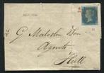Groot-Brittannië 1840 - 2 pence blauw op complete brief -, Gestempeld