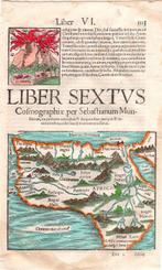 Afrika - Afrika; Sebastian Munster, 1556 - Antica mappa, Boeken, Atlassen en Landkaarten, Nieuw