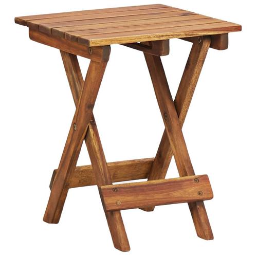 vidaXL Plantenstandaard 30x30x38 cm massief acaciahout, Tuin en Terras, Bloembakken en Plantenbakken, Nieuw, Verzenden