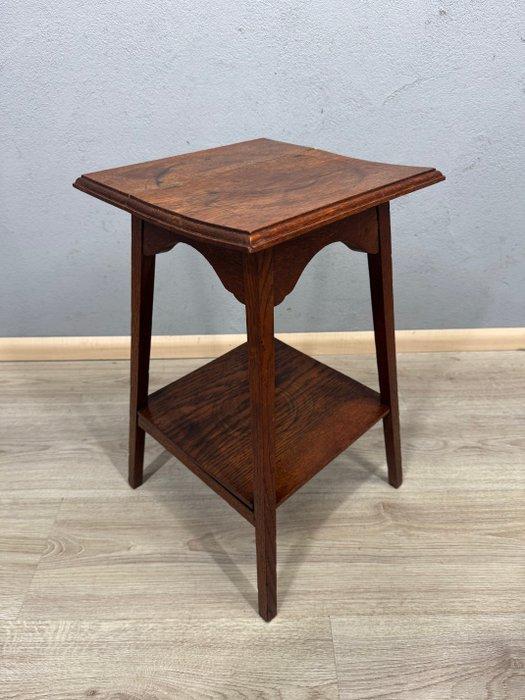 Art Deco eikenhouten plantentafel met onderblad -, Antiek en Kunst, Curiosa en Brocante