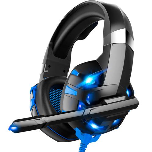 Strex Gaming Headset met Microfoon Blauw - PC + PS4 + PS5 +, Informatique & Logiciels, Casques micro, Envoi