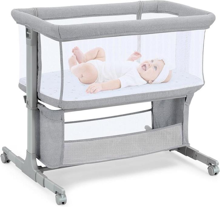 Ledikant - Babybed - 3 in 1 - Verstelbaar - Inklapbaar - Lic, Kinderen en Baby's, Babywiegjes en Ledikanten, Nieuw, Verzenden