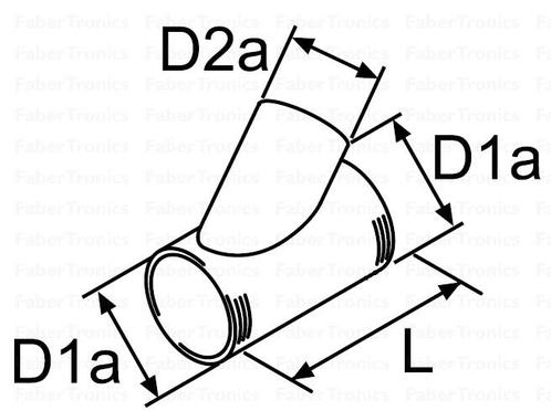 Eberspächer Y-stuk 75x75x75, Doe-het-zelf en Bouw, Overige Doe-Het-Zelf en Bouw, Ophalen of Verzenden