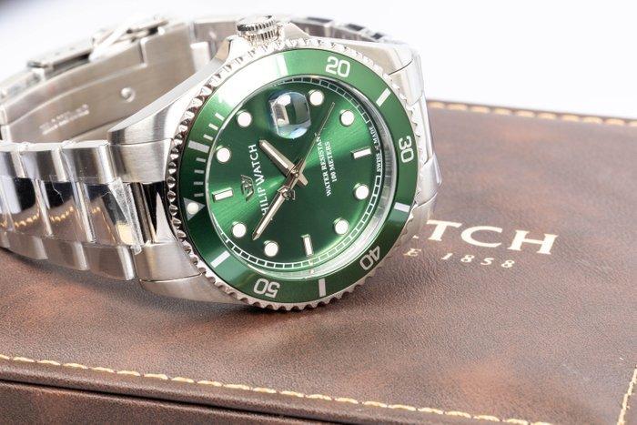 Philip Watch - Caribe Sport - Green - Swiss Made - Date -, Handtassen en Accessoires, Horloges | Heren