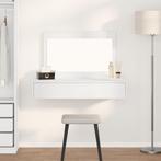 vidaXL Wandgemonteerde Kaptafel Wit 100x40x70 cm, Huis en Inrichting, Tafels | Kaptafels, Verzenden, Nieuw