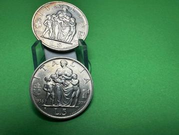 Italie, Royaume Vittorio Emanuele III. 5 Lire 1936-1937 beschikbaar voor biedingen