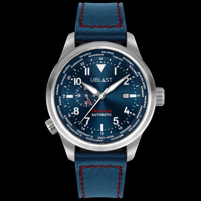 Ublast - Traveler Automatic World Time - Zonder minimumprijs, Handtassen en Accessoires, Horloges | Heren
