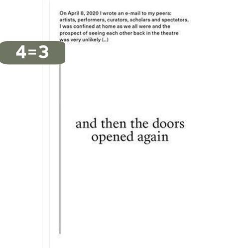 and then the doors opened again 9789493148383, Boeken, Taal | Engels, Gelezen, Verzenden