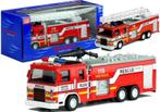 Brandweerwagen speelgoed auto - met ladder & spuitkanon -..., Kinderen en Baby's, Speelgoed |Speelgoedvoertuigen, Ophalen of Verzenden