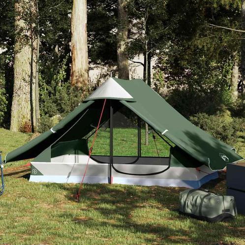vidaXL Tent 2-persoons waterdicht groen, Caravans en Kamperen, Tenten, Nieuw, Verzenden