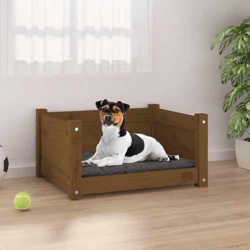 vidaXL Hondenmand 55,5x45,5x28 cm massief grenenhout, Dieren en Toebehoren, Honden-accessoires, Nieuw, Verzenden