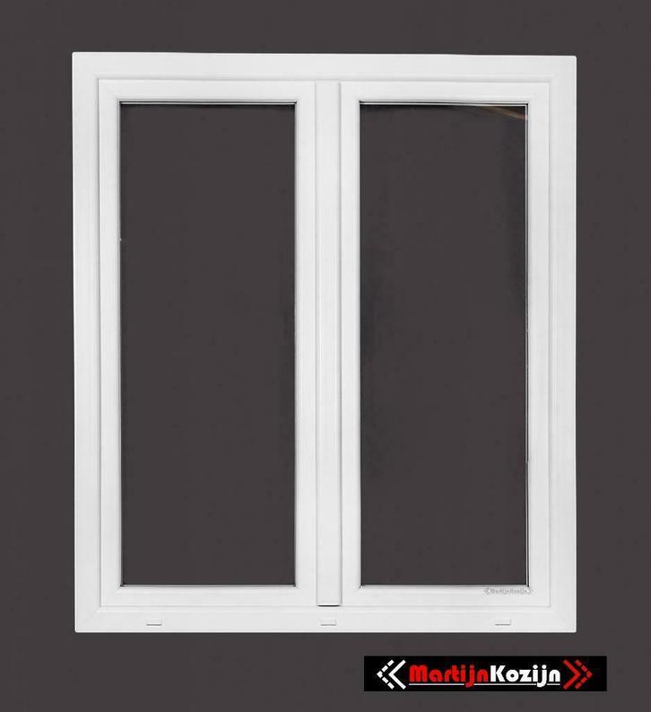 PVC Ramen zonder middenstijl B130xH150 en B200xH150 Ug=1.1, Doe-het-zelf en Bouw, Glas en Ramen, Dubbelglas, Nieuw, Gevelraam of Ruit
