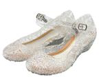 Prinsessenjurk - Glitter schoenen - Zilver - Kleedje, Verzenden, Nieuw