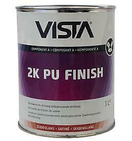 Vista Aqua 2K PU Finish kleur per 5 kg set inclusief verhard, Doe-het-zelf en Bouw, Verf, Beits en Lak, Nieuw, Verzenden
