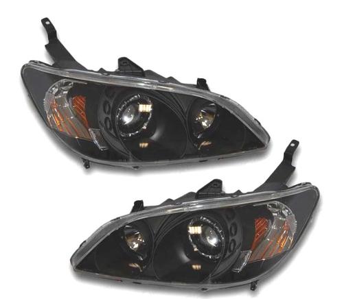 PHARES ANGEL EYES POUR HONDA CIVIC 04 NOIR, Auto-onderdelen, Verlichting, Verzenden