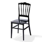 Wedding Chair Napoleon | Zwart | Stapelbaar |VEBA, Verzenden