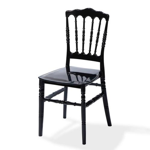 Wedding Chair Napoleon | Zwart | Stapelbaar |VEBA, Zakelijke goederen, Horeca | Keukenapparatuur, Nieuw in verpakking, Verzenden