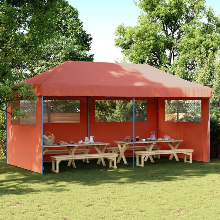 vidaXL Partytent inklapbaar pop-up met 3 zijwanden, Tuin en Terras, Partytenten, Nieuw, Verzenden