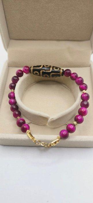 Zonder Minimumprijs - Armband 14-karaats gouden armband en, Handtassen en Accessoires, Armbanden