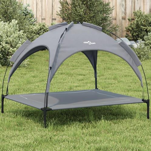 vidaXL Hondenmand met luifel oxford stof en staal, Dieren en Toebehoren, Honden-accessoires, Nieuw, Verzenden
