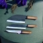 Hand Forged in old Tool Steel , Unique kitchen knife wooden