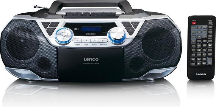 Draagbare radio - Boombox - CD Speler - Zilver - Lenco - SCD, Audio, Tv en Foto, Luidsprekerboxen, Nieuw, Verzenden
