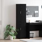 vidaXL Hoge Kast in Zwart Eiken 35x39x168 cm Gelaagd Hout, Verzenden, Nieuw